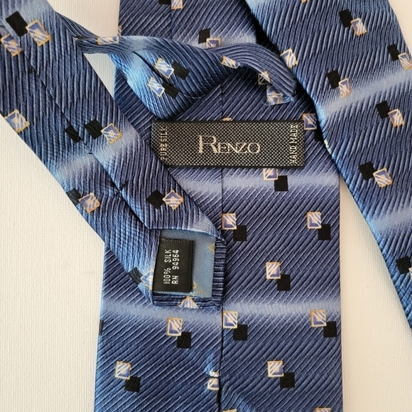 Renzo Hand Made Silk Tie - Picture 1 of 3